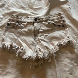 Urban outfitters white jean shorts